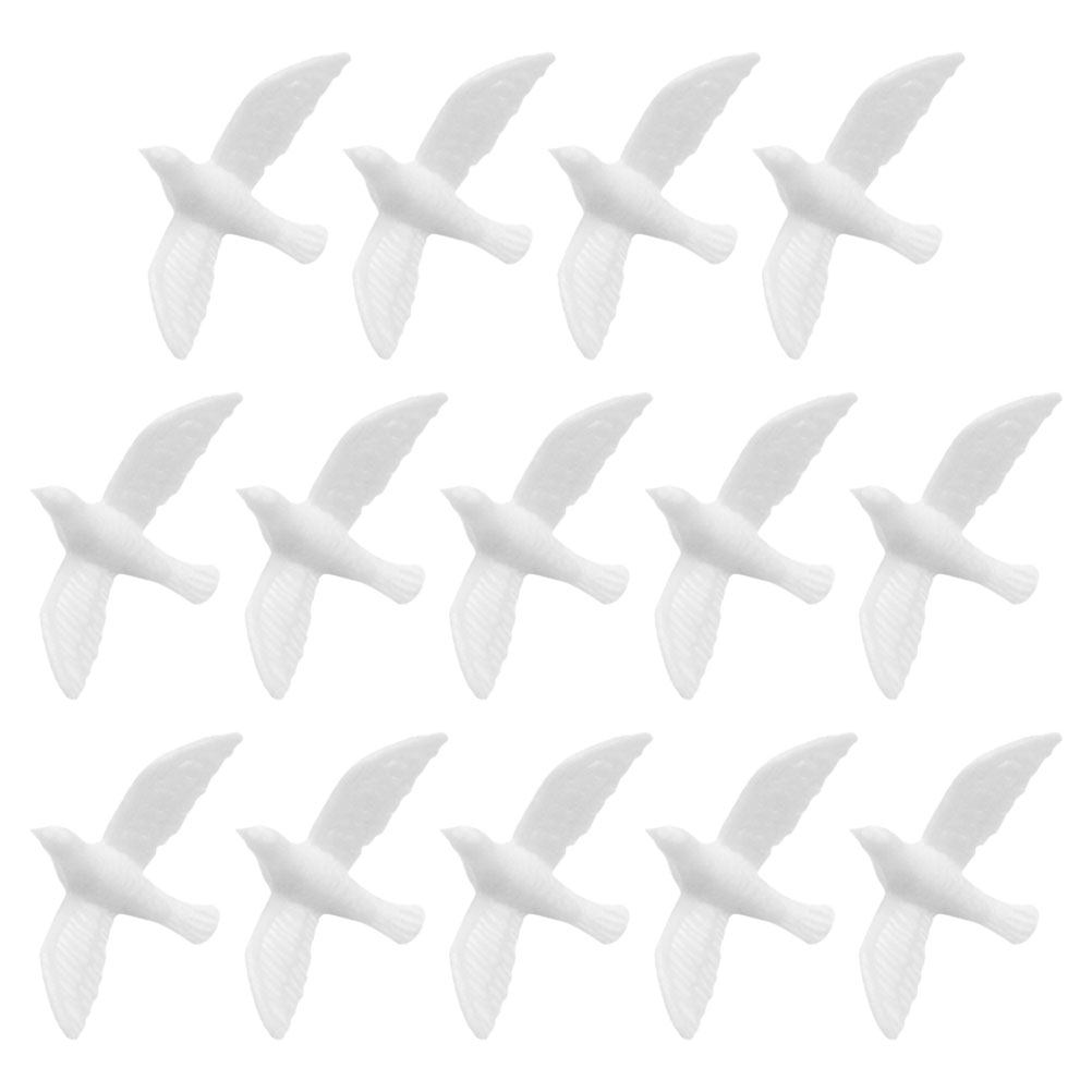 14Pcs Miniature White Dove Res - Crafting Resin 评论和价格