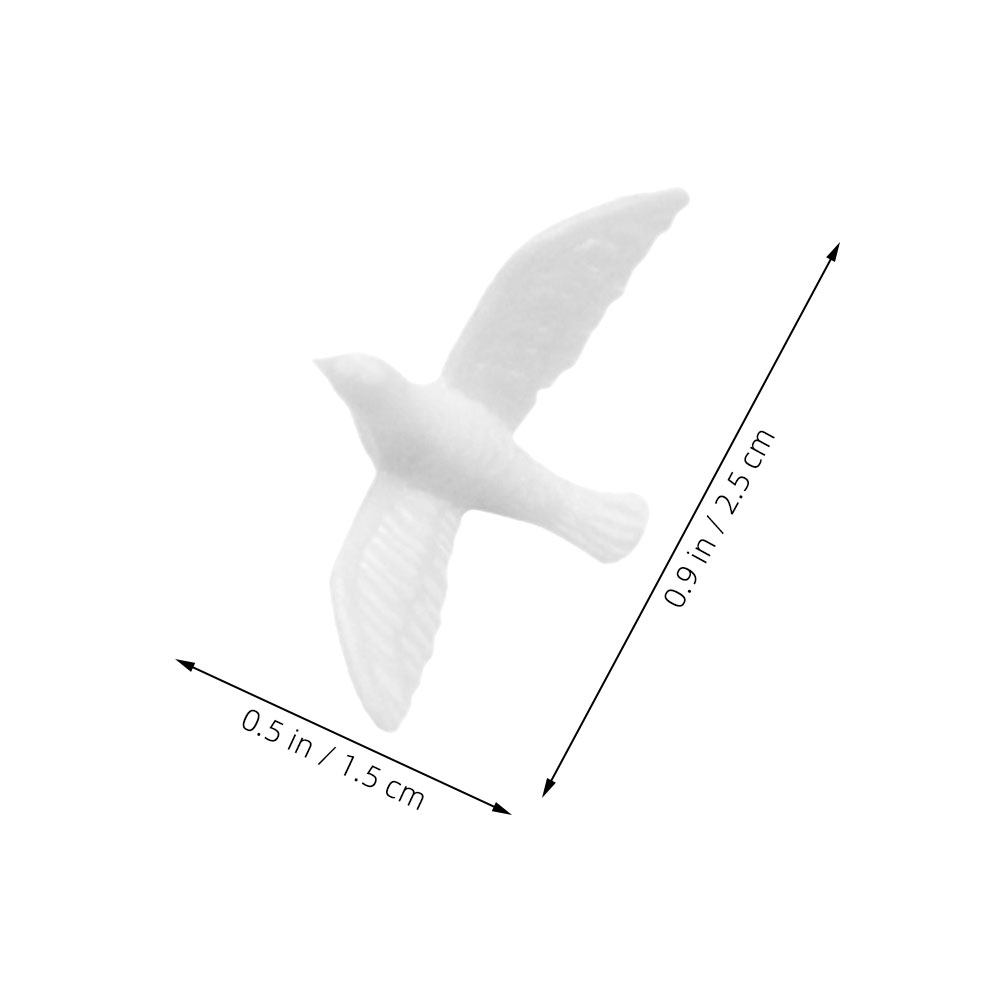 14Pcs Miniature White Dove Res - Crafting Resin 评论和价格