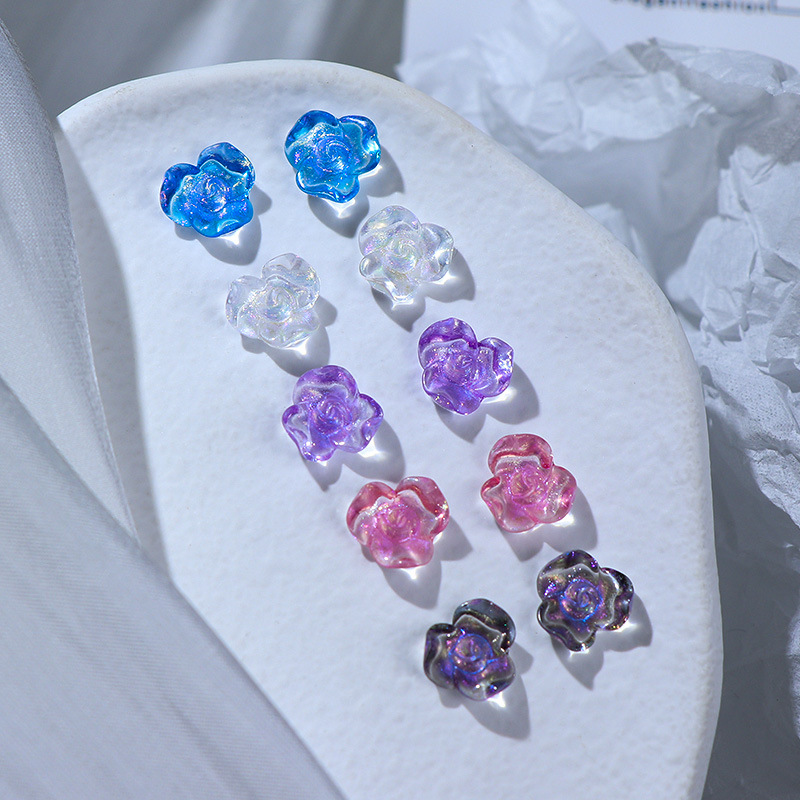 50pcs/pack 10x10mm nail art fi - Resin Glitter Pack 评论和价格