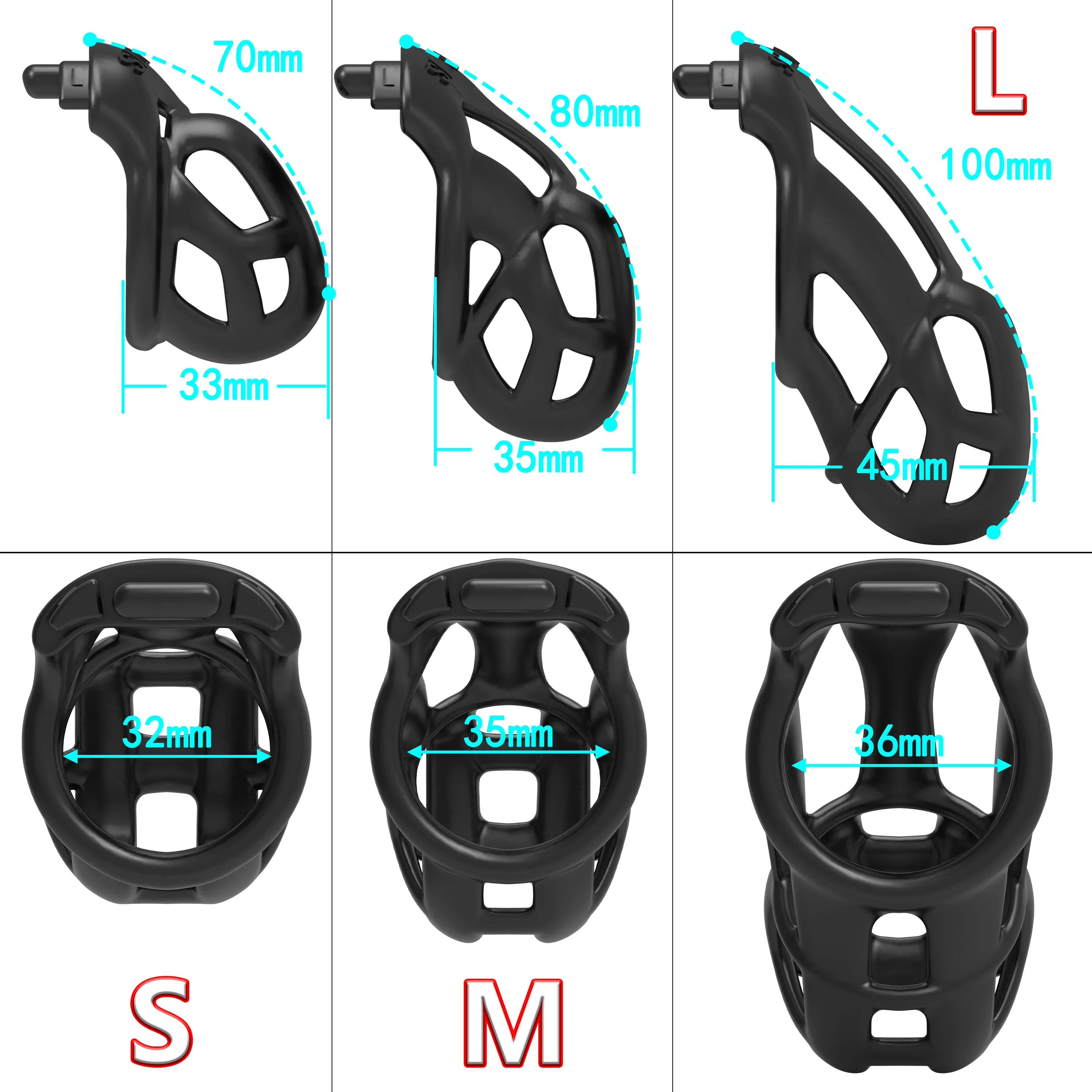 New 2.0 Arc Ring Chastity Cage - Crafting Resin 评论和价格
