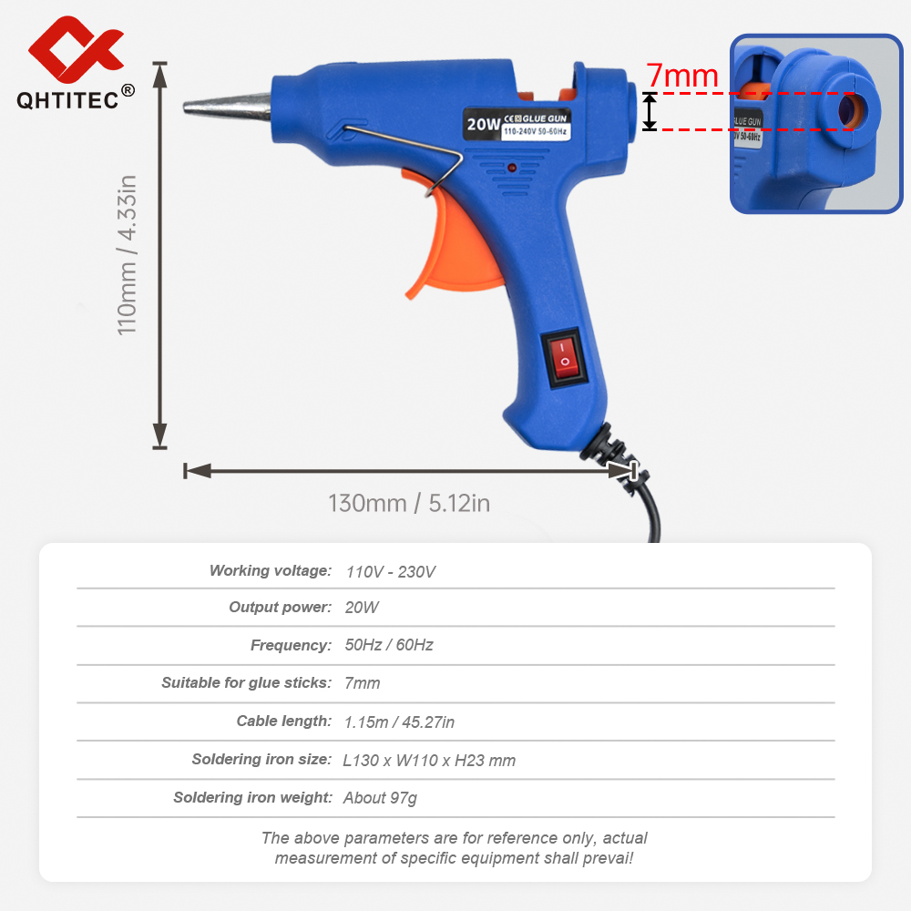JCD 20W Hot Melt Glue Gun With - Heat Gun Small 评论和价格