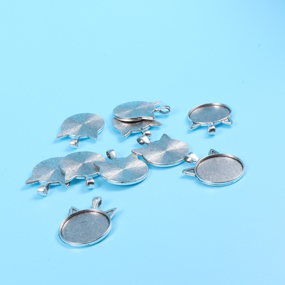 10Pcs Cat Ear Bezel Pendant Tr - Resin Crafts Diy 评论和价格