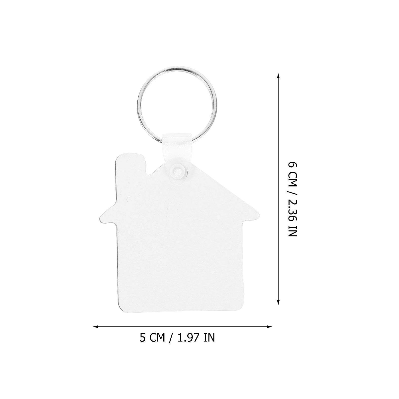 5Pcs Sublimation Keychain Blan - Wood Ring Blank 评论和价格