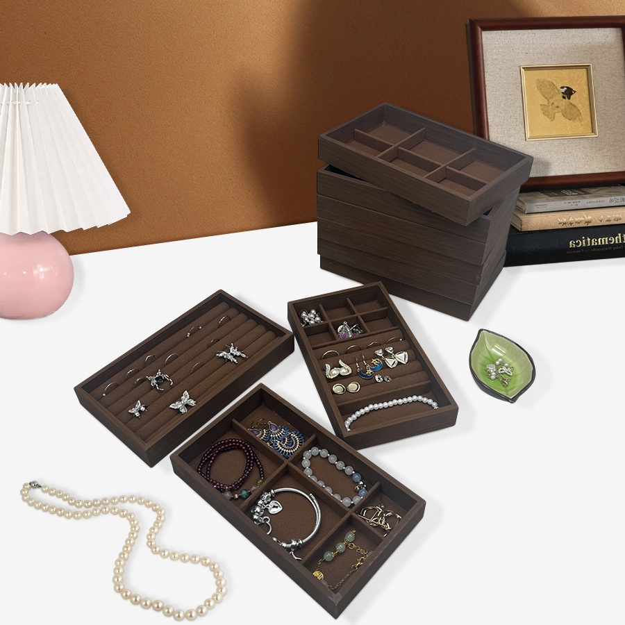 1 Pc, Walnut Wood Pattern Jewe - Wood Ring Blank 评论和价格