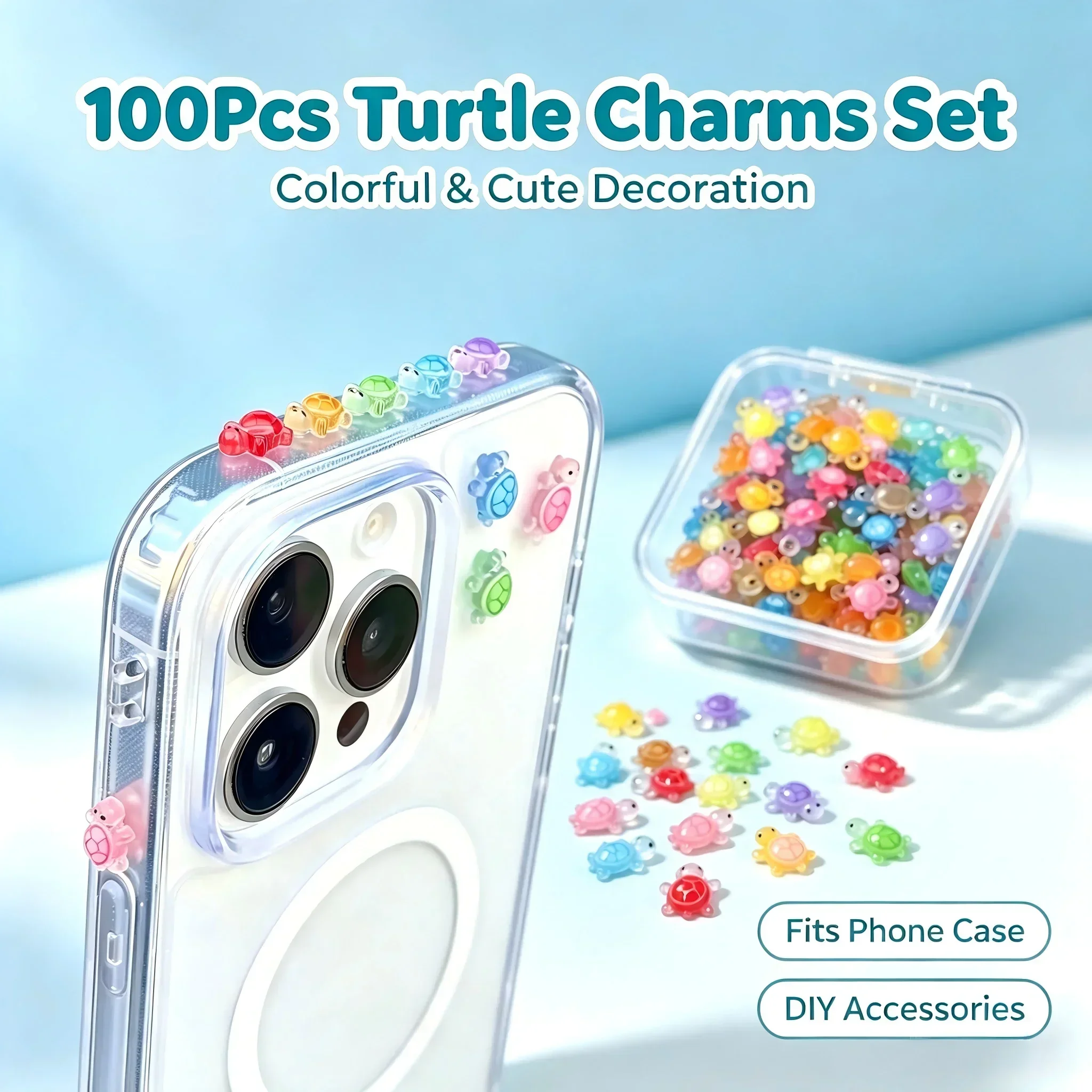 100Pcs/ Lucky Turtle Resin Cha - Resin Crafts Diy 评论和价格