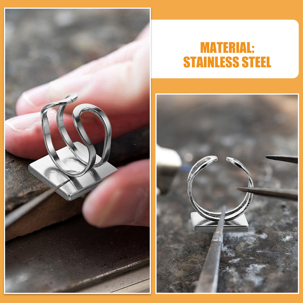 4Pcs Stainless Steel Ring Base - Resin Crafts Diy 评论和价格